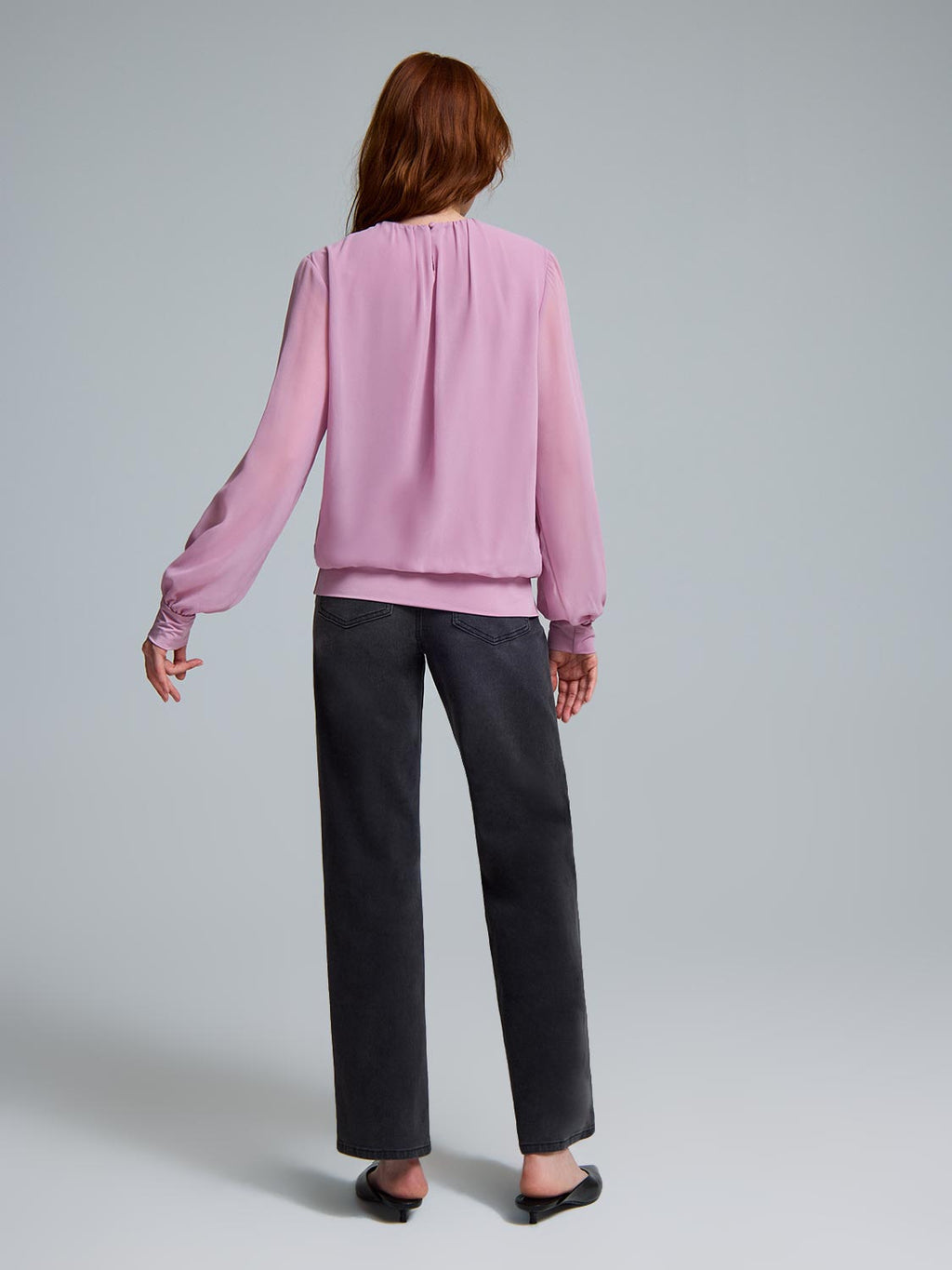 Chiffon Popover Top