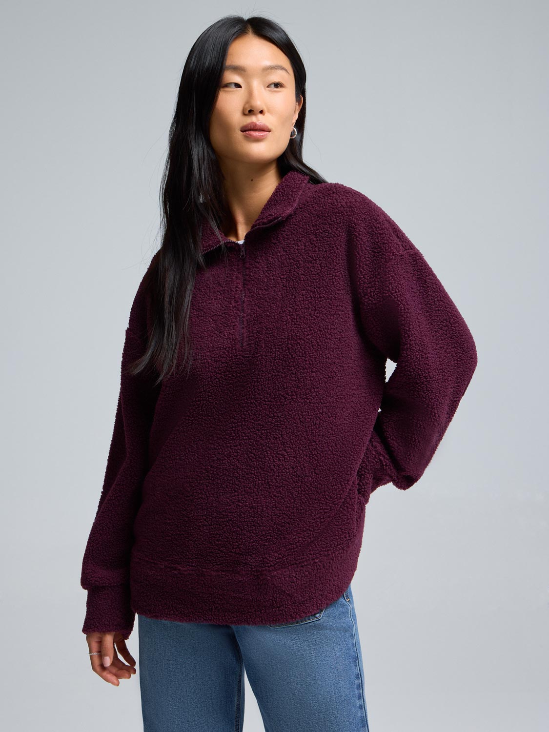 Quarter-Zip Sherpa Top