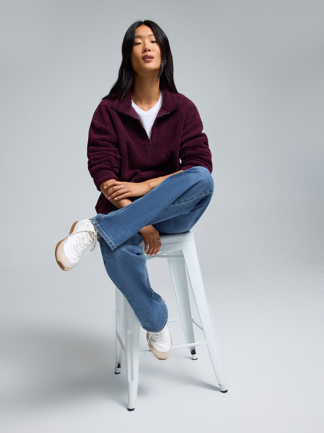 Quarter-Zip Sherpa Top