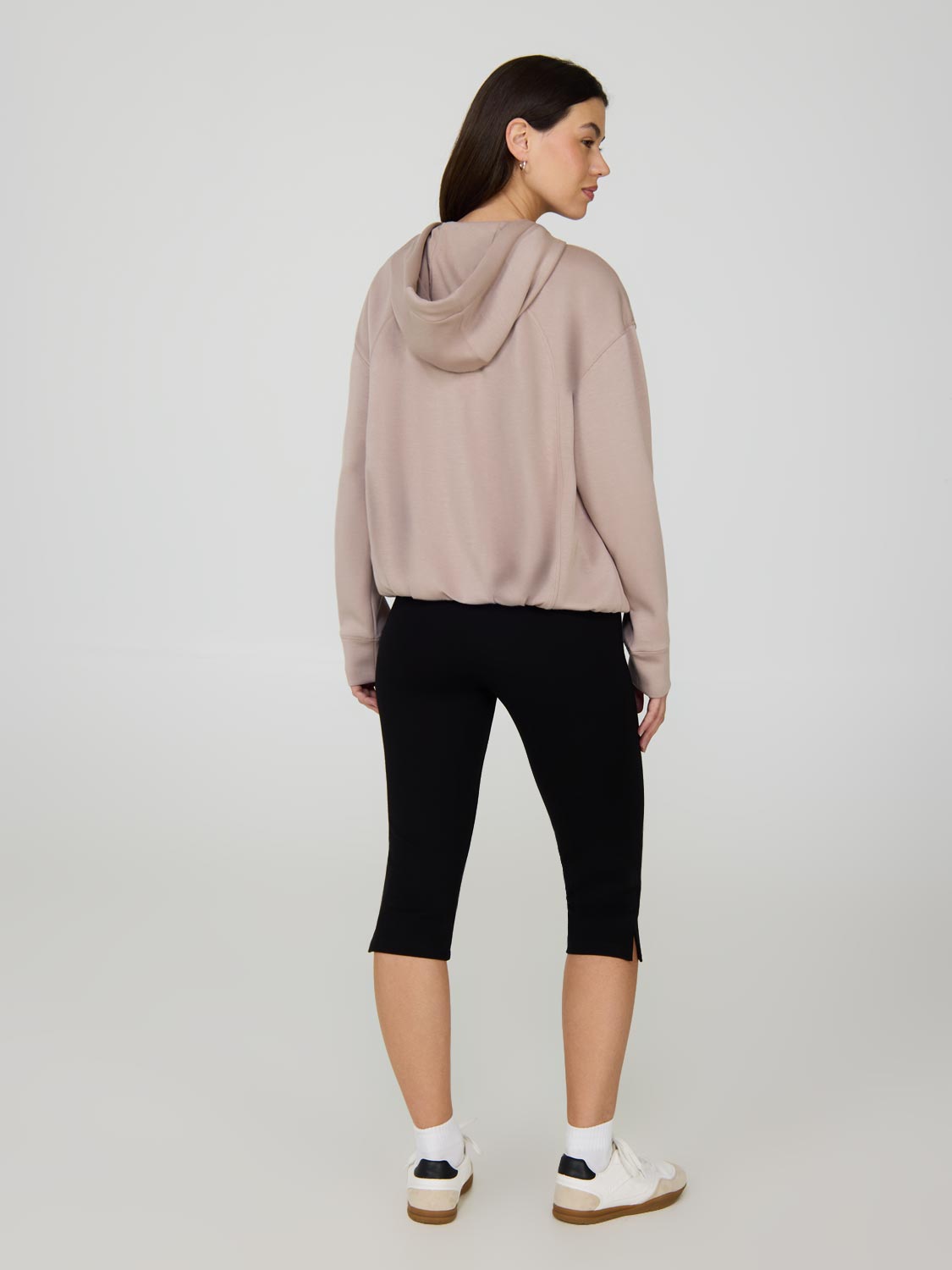 Bubble Hem Cloud Fleece Hoodie