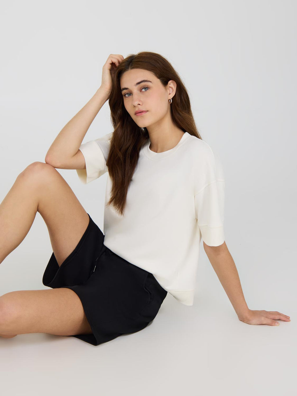 Cloud Fleece Short Drop Shoulder Sweatshirt