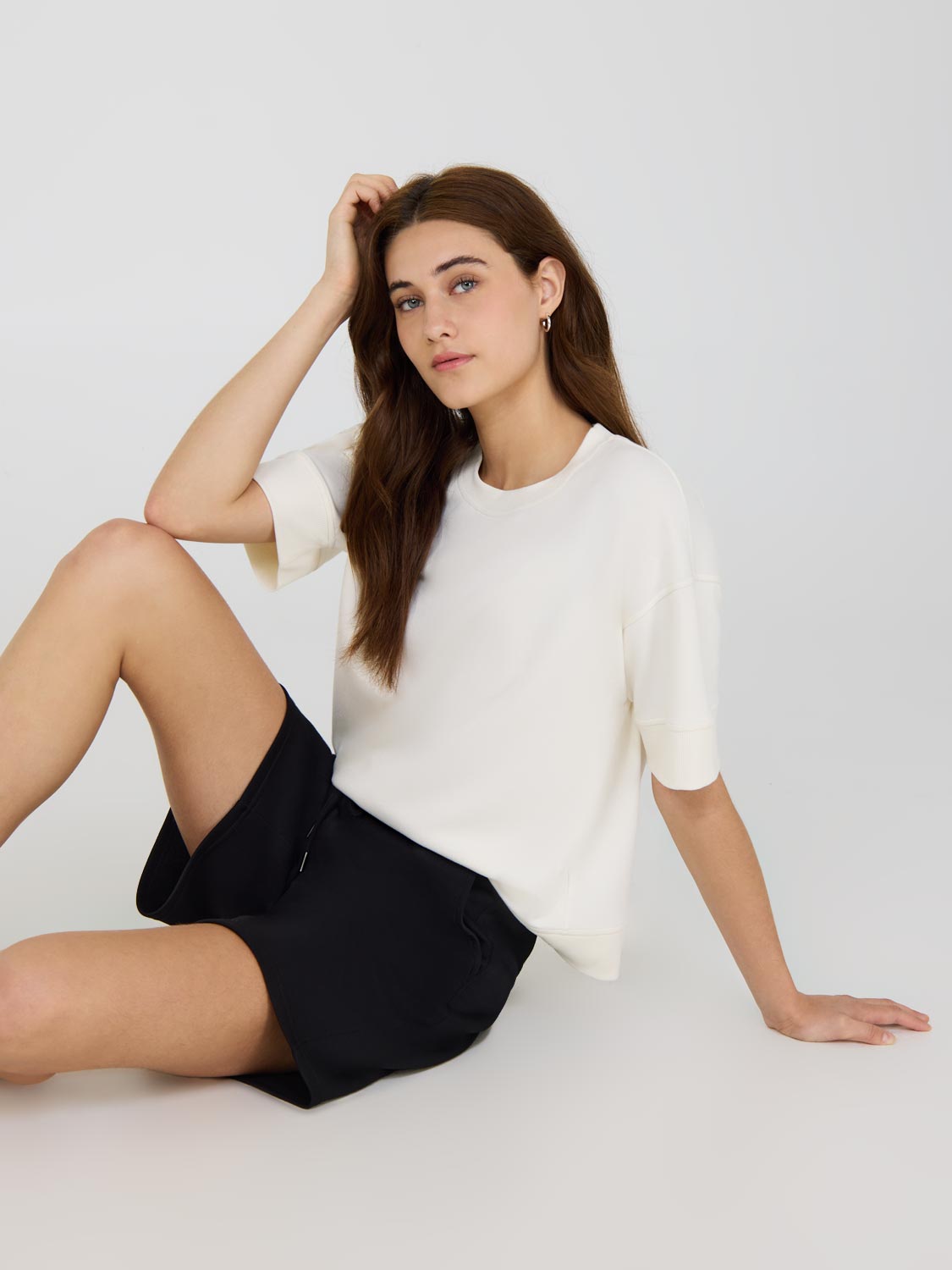 Cloud Fleece Short Drop Shoulder Sweatshirt
