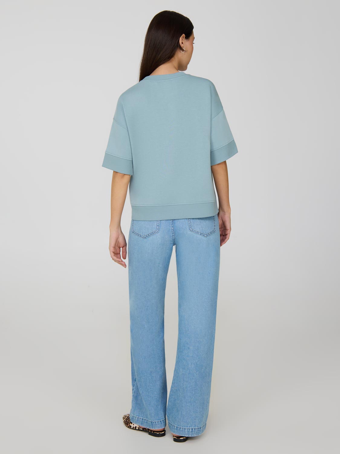 Cloud Fleece Short Drop Shoulder Sweatshirt