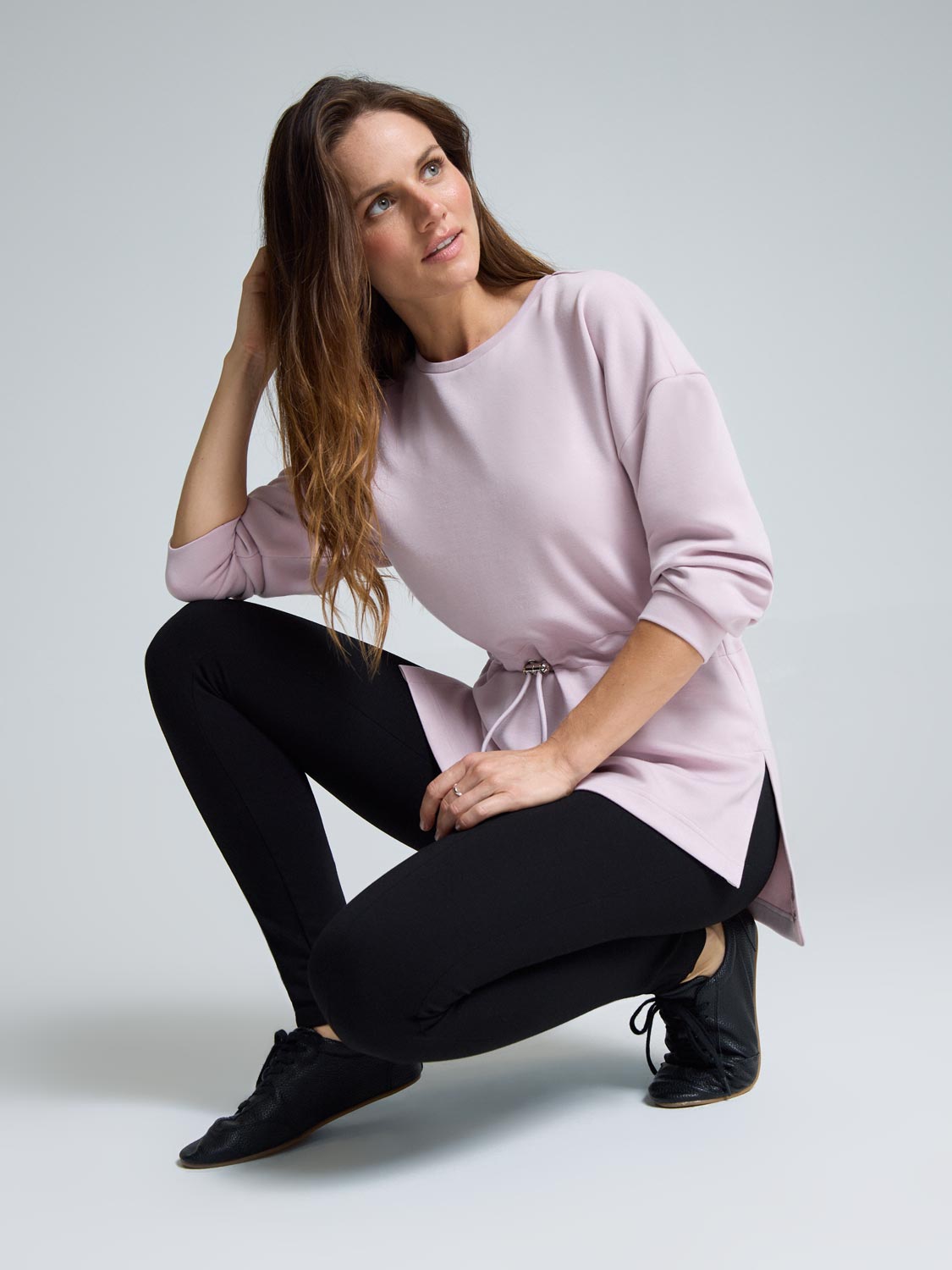 Cloud Fleece Drawstring Tunic Sweatshirt