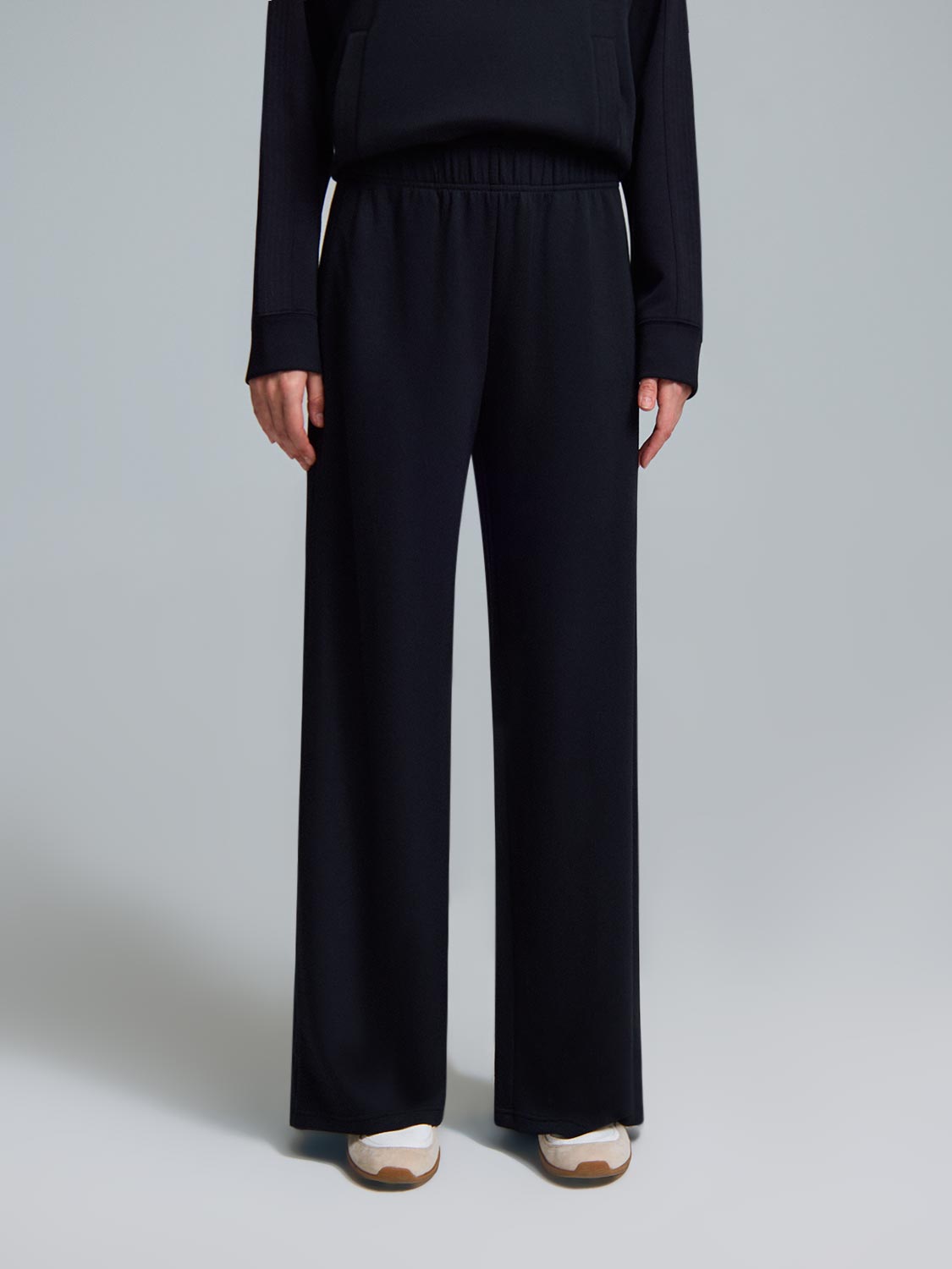 Cloud Fleece Slit Hem Wide-Leg Pants