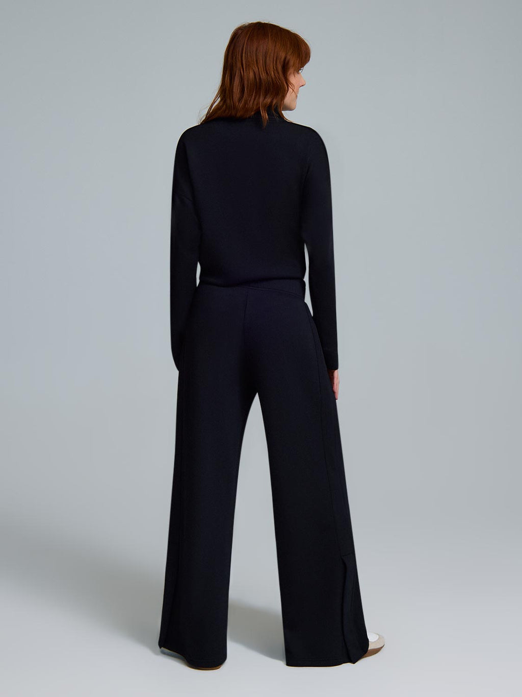 Cloud Fleece Slit Hem Wide-Leg Pants