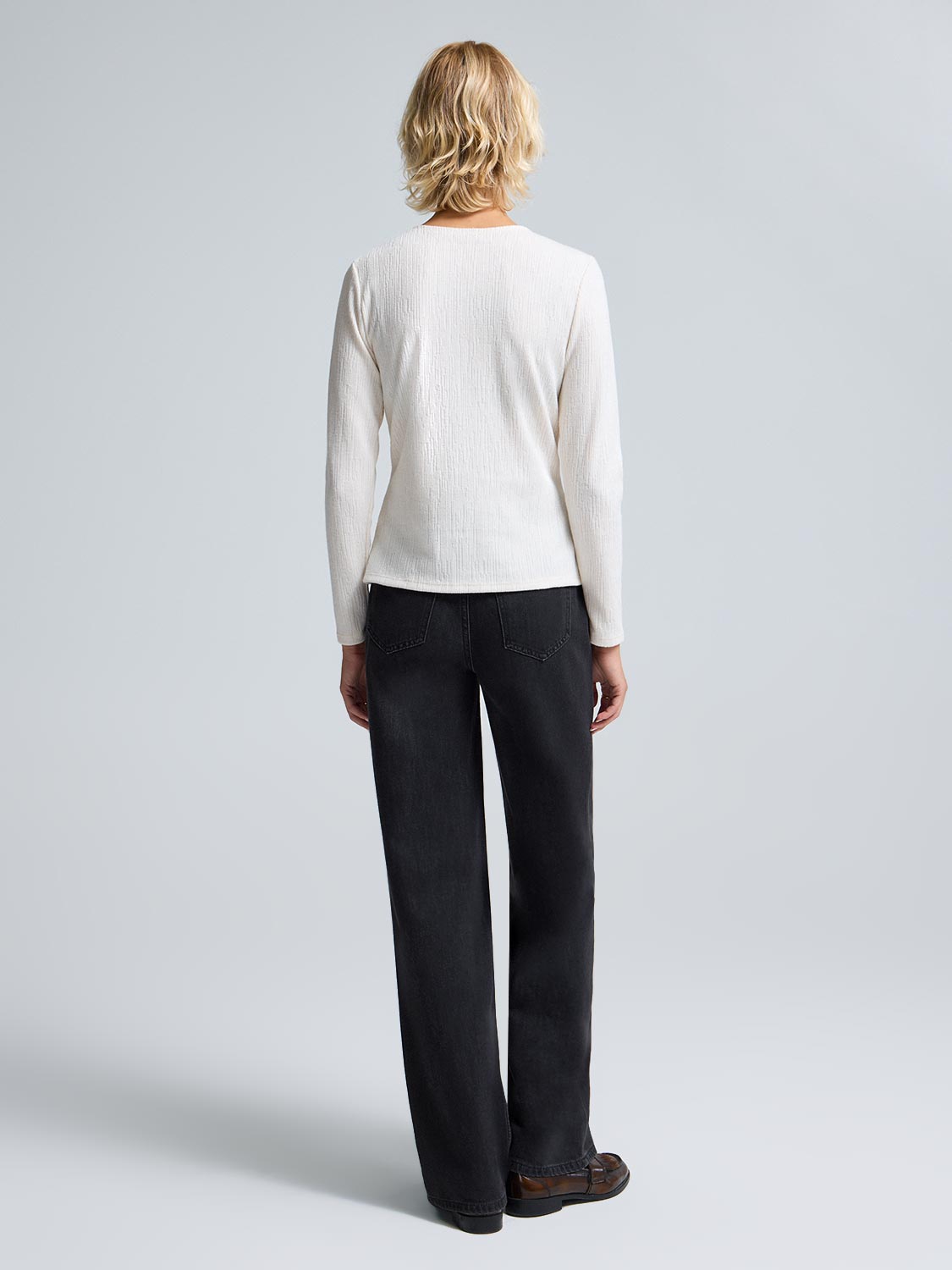 Asymmetrical Textured Cardigan