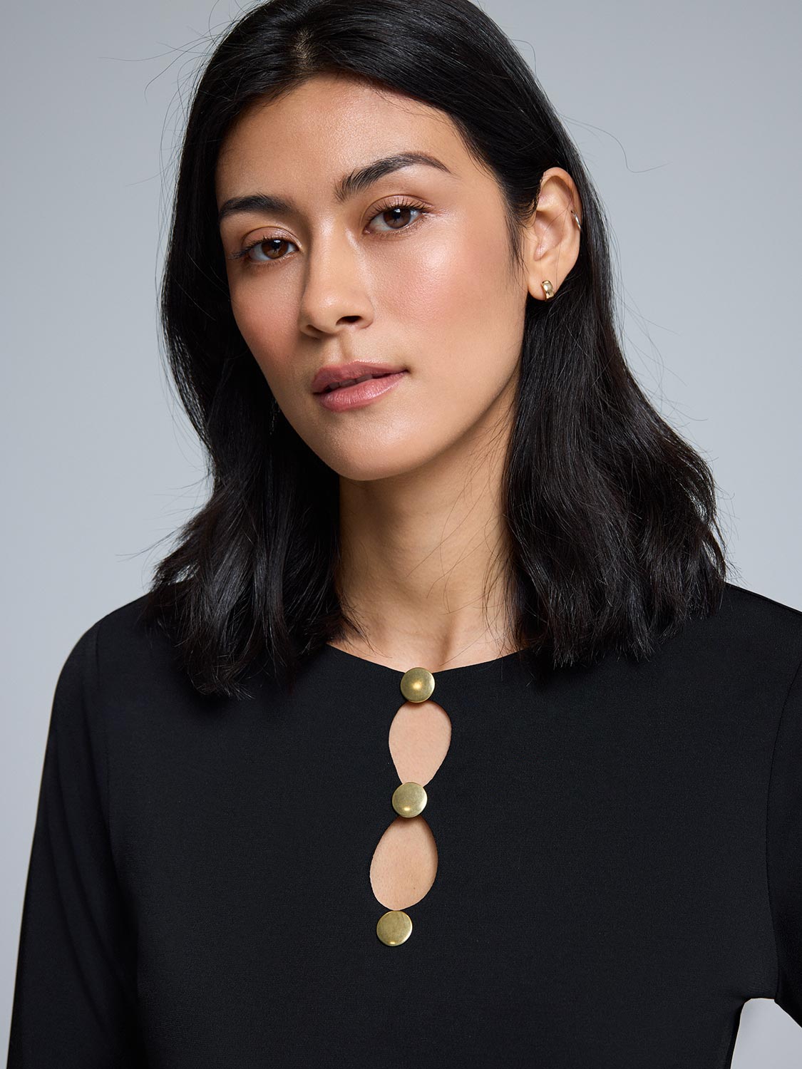 Front Keyhole Jersey Top