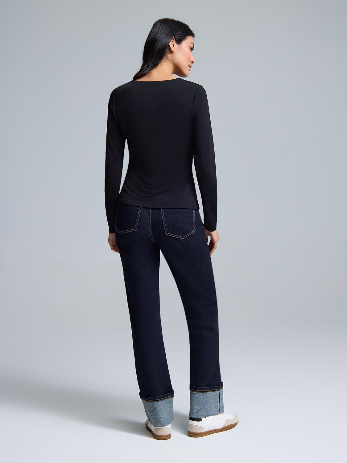 Front Keyhole Jersey Top