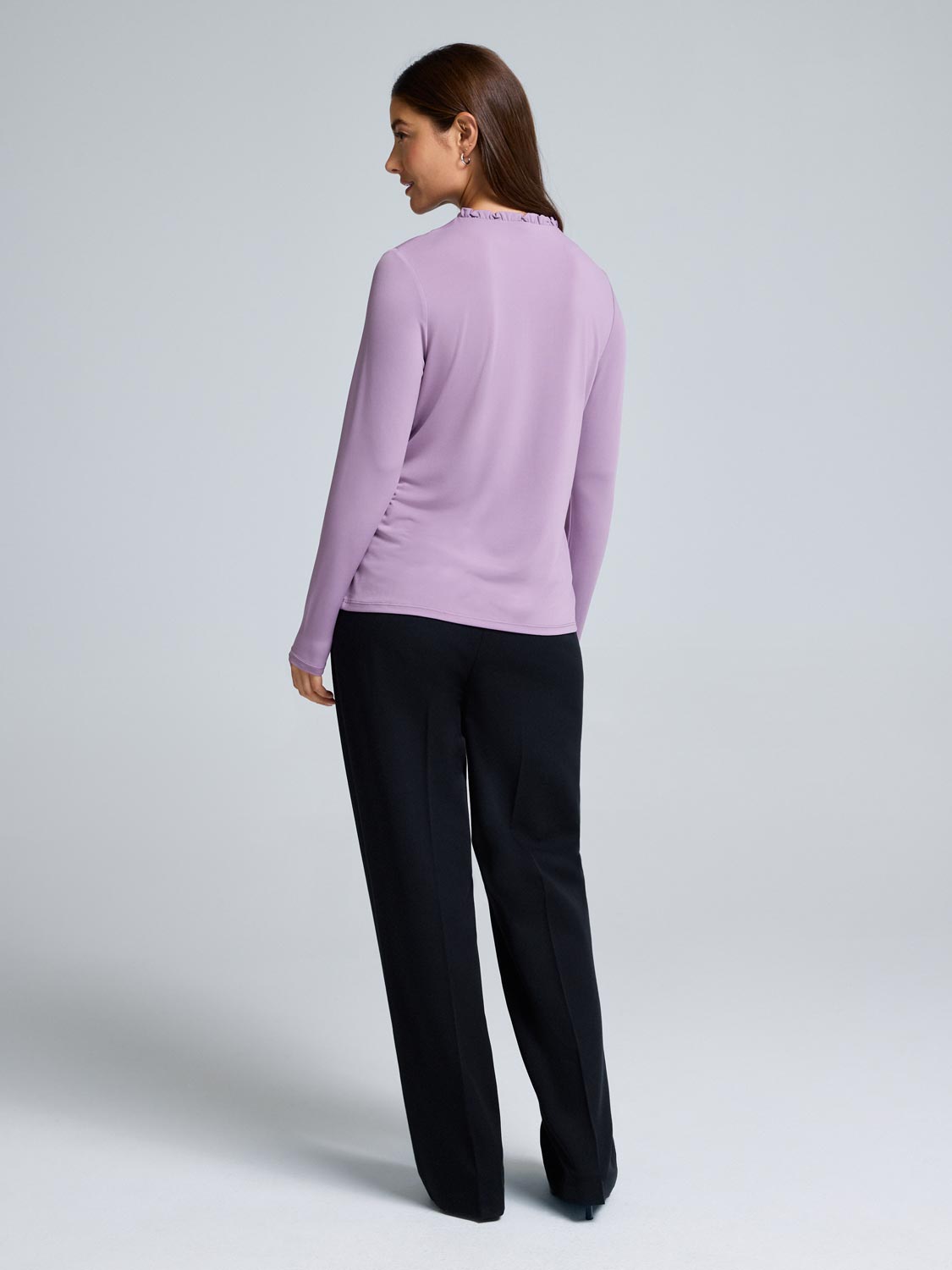 Rhinestone Pie Crust Neck Top