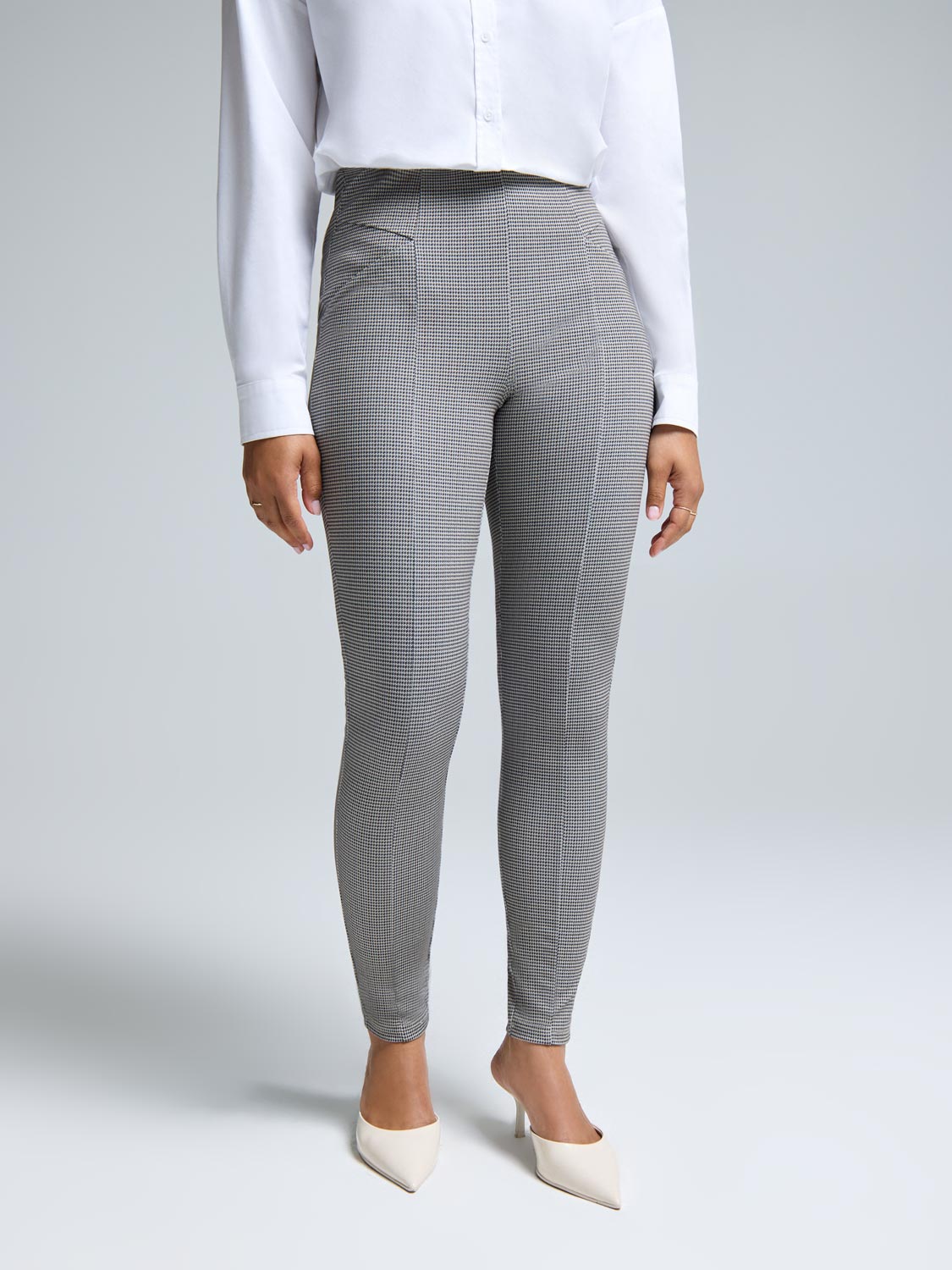 Houndstooth Skinny Pants