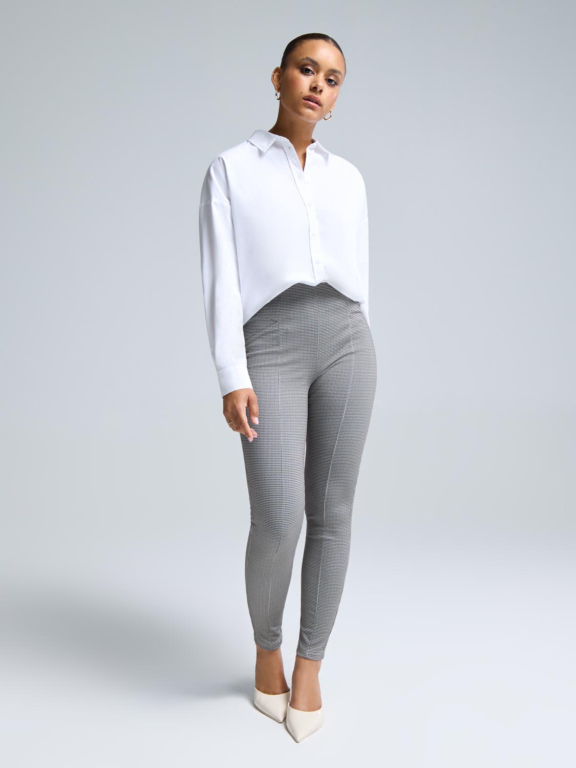 Houndstooth Skinny Pants