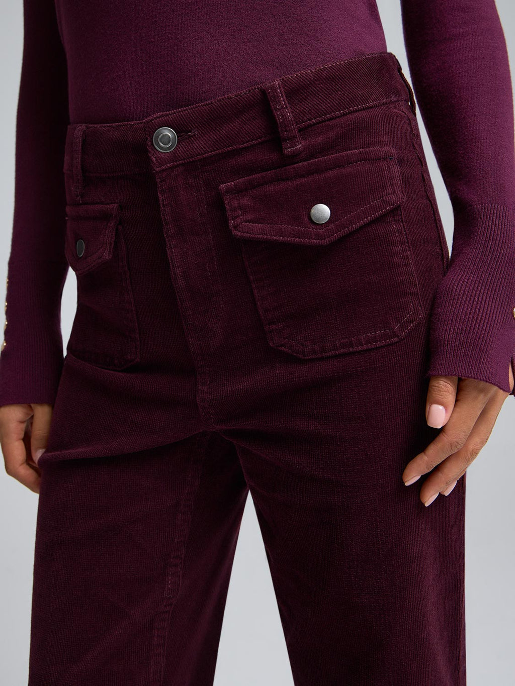 Flare Leg Corduroy Pants