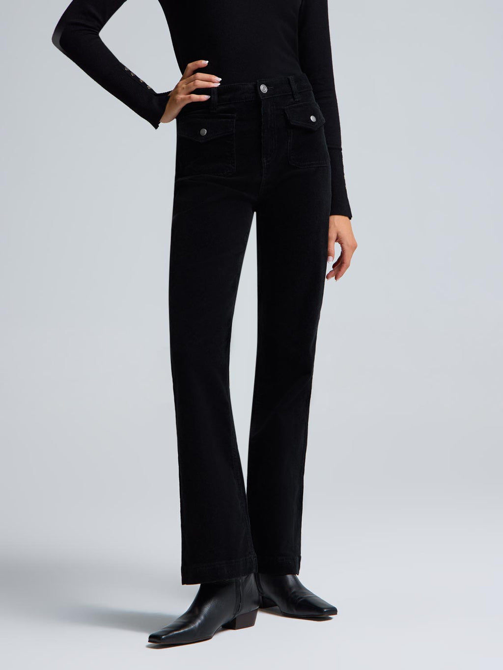 Flare Leg Corduroy Pants