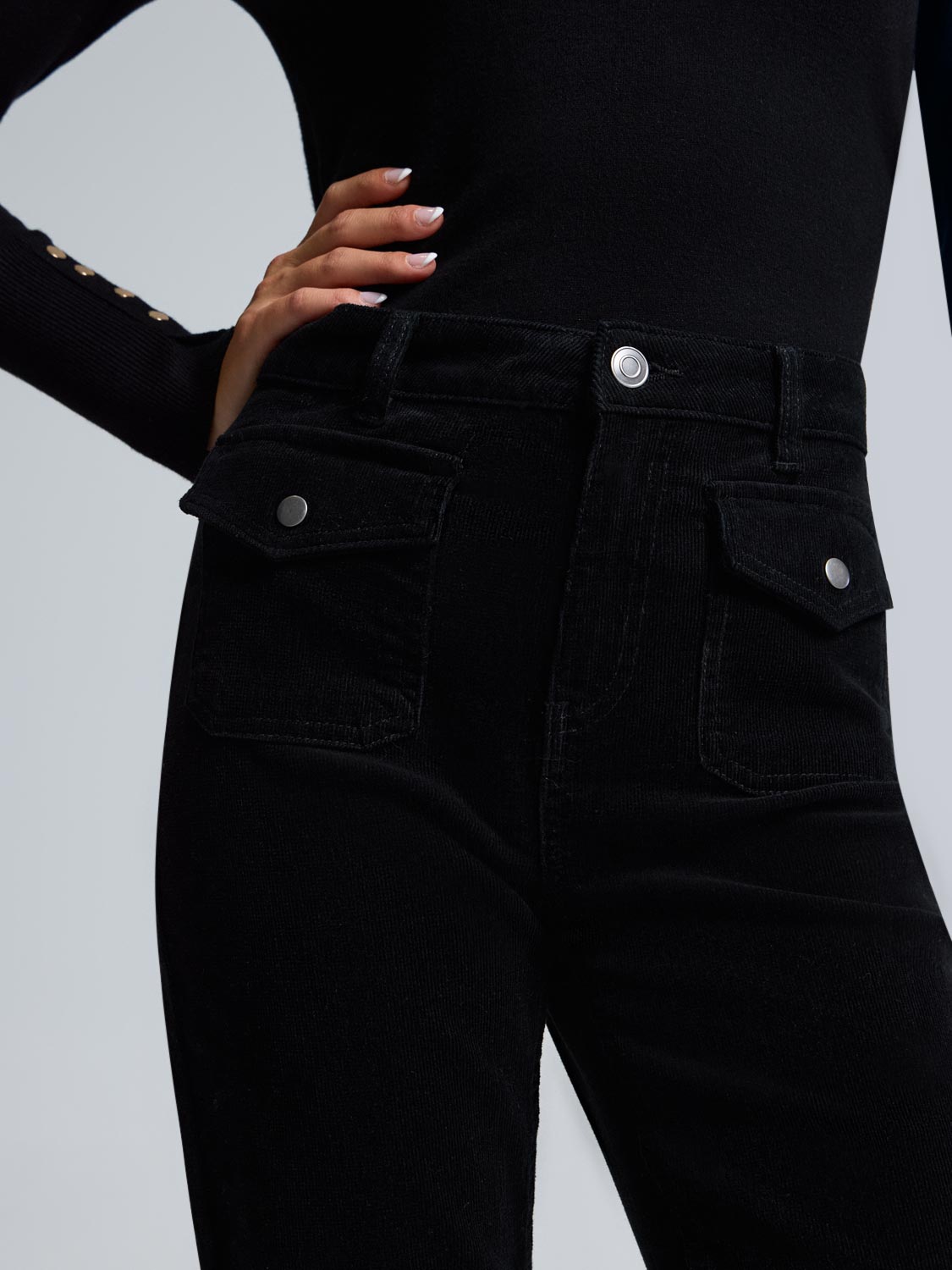 Flare Leg Corduroy Pants