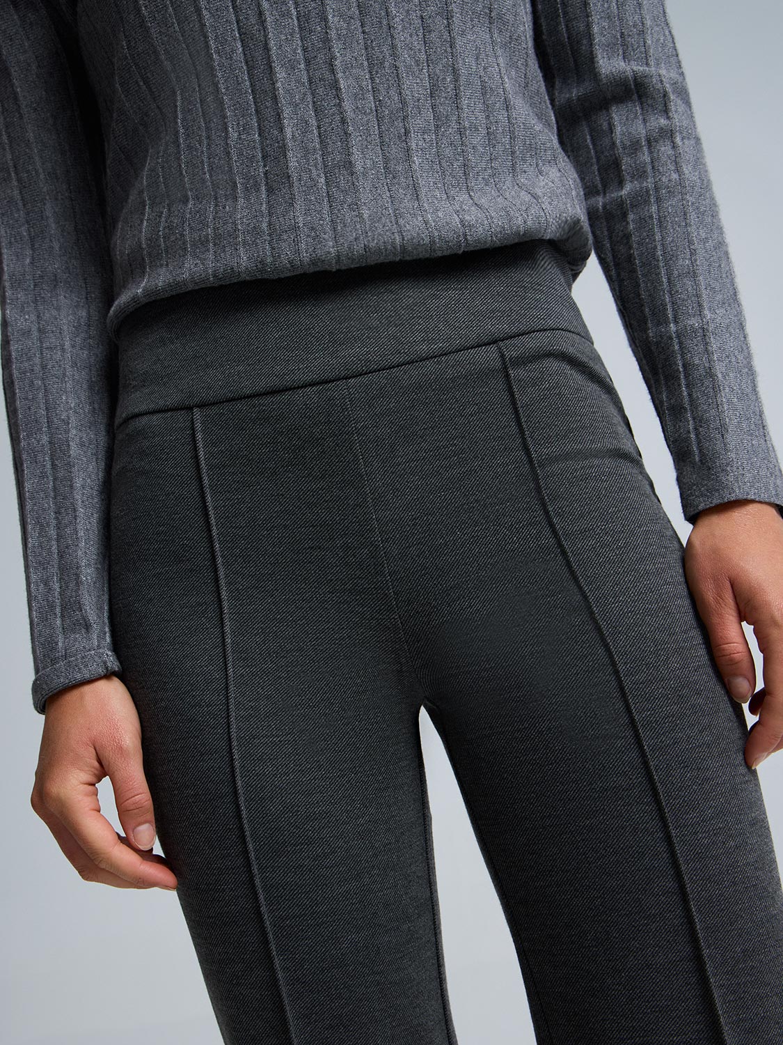 Front Pintuck Straight Leg Pants