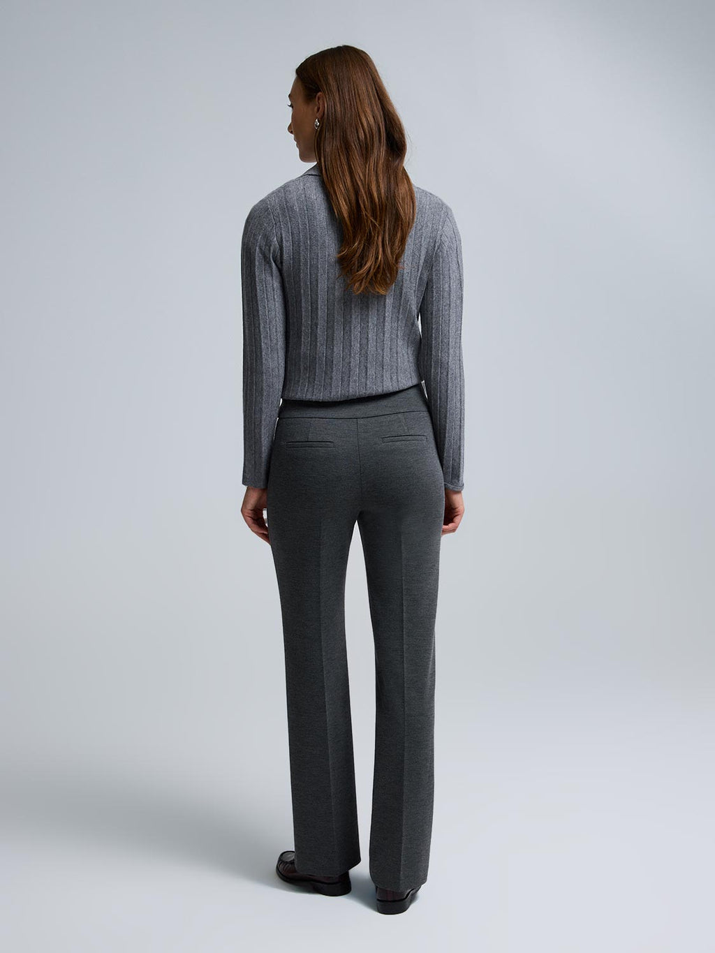 Front Pintuck Straight Leg Pants