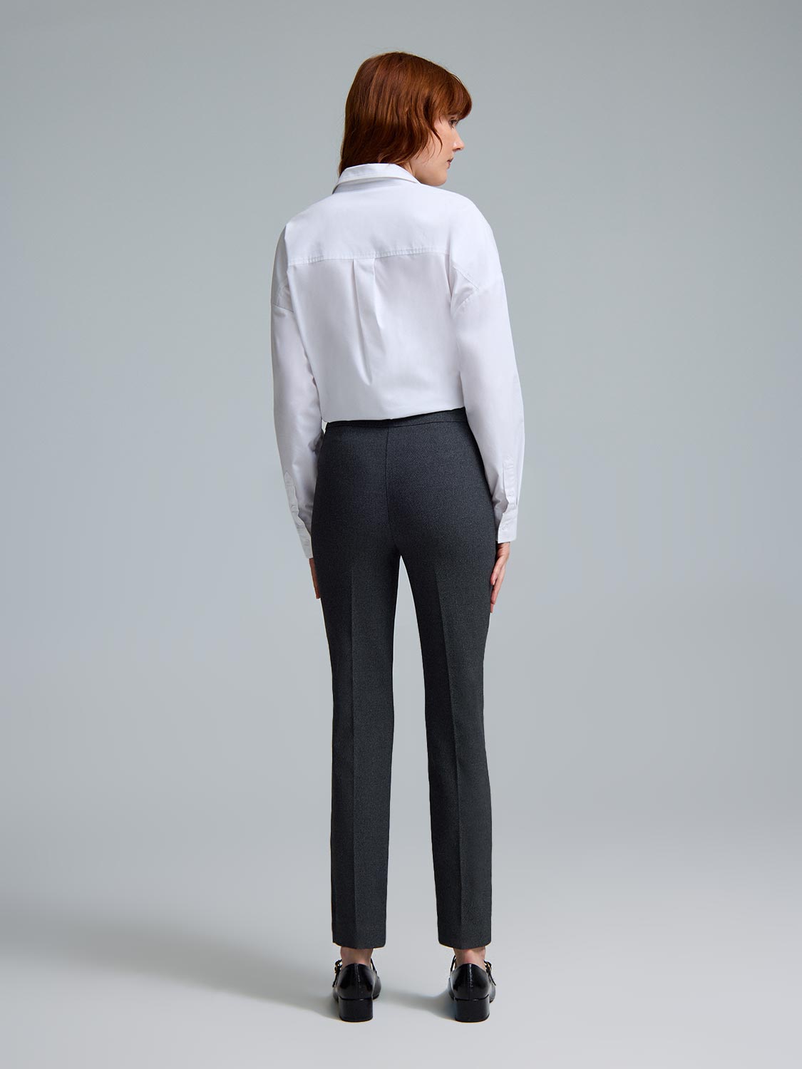 Straight-Leg Jacquard Pants