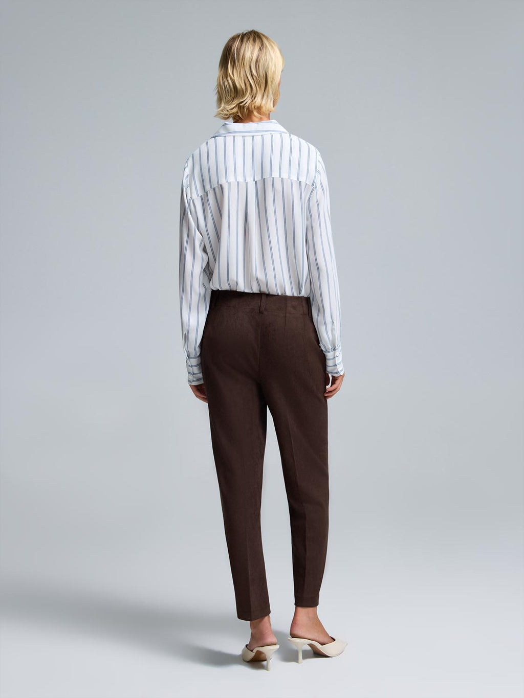 Faux Suede Culotte Pants
