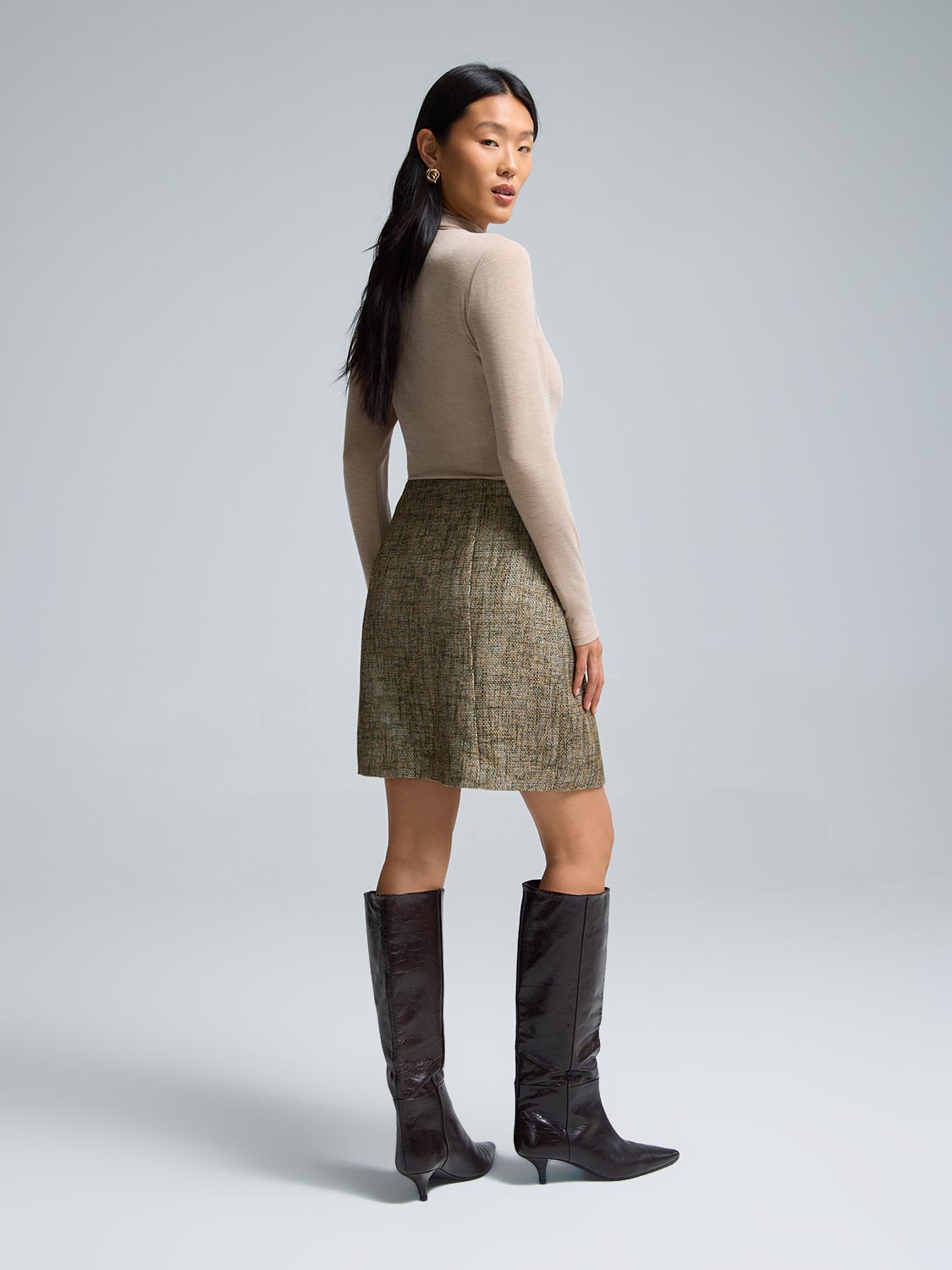 Tweed Mini Skirt