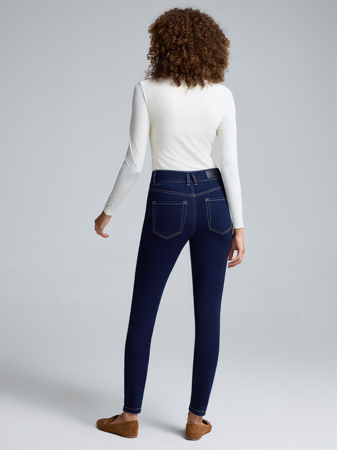 Cotton-Blend Skinny Leg Jeans