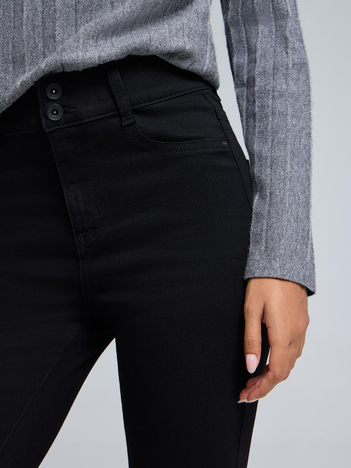 Cotton-Blend Skinny Leg Jeans