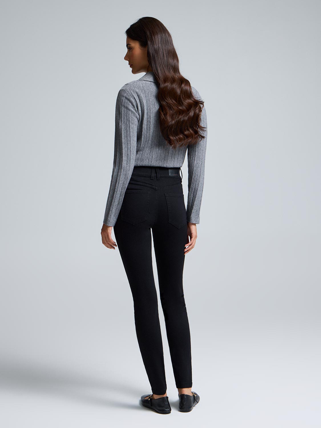 Cotton-Blend Skinny Leg Jeans