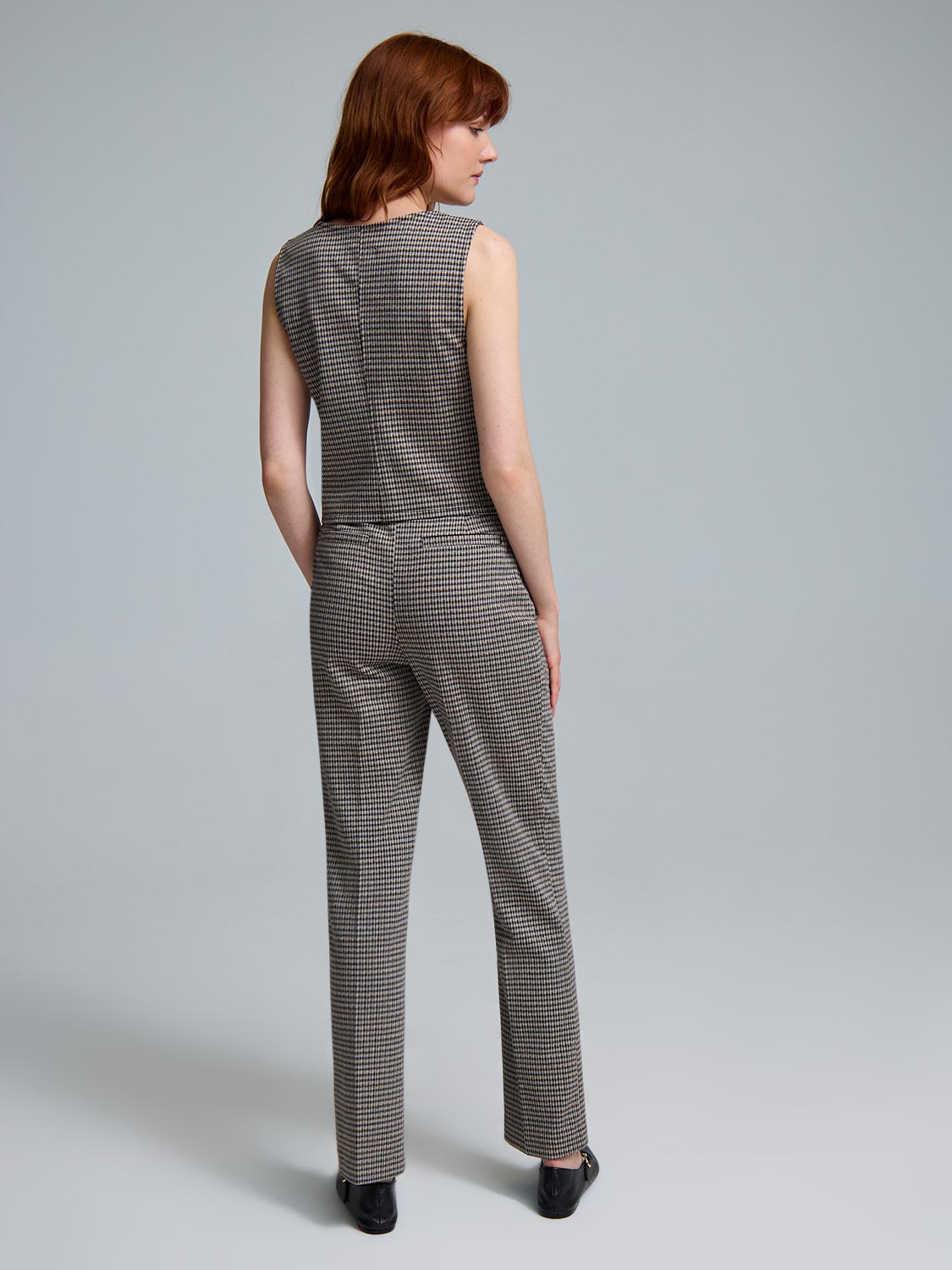 Jacquard Cropped Vest