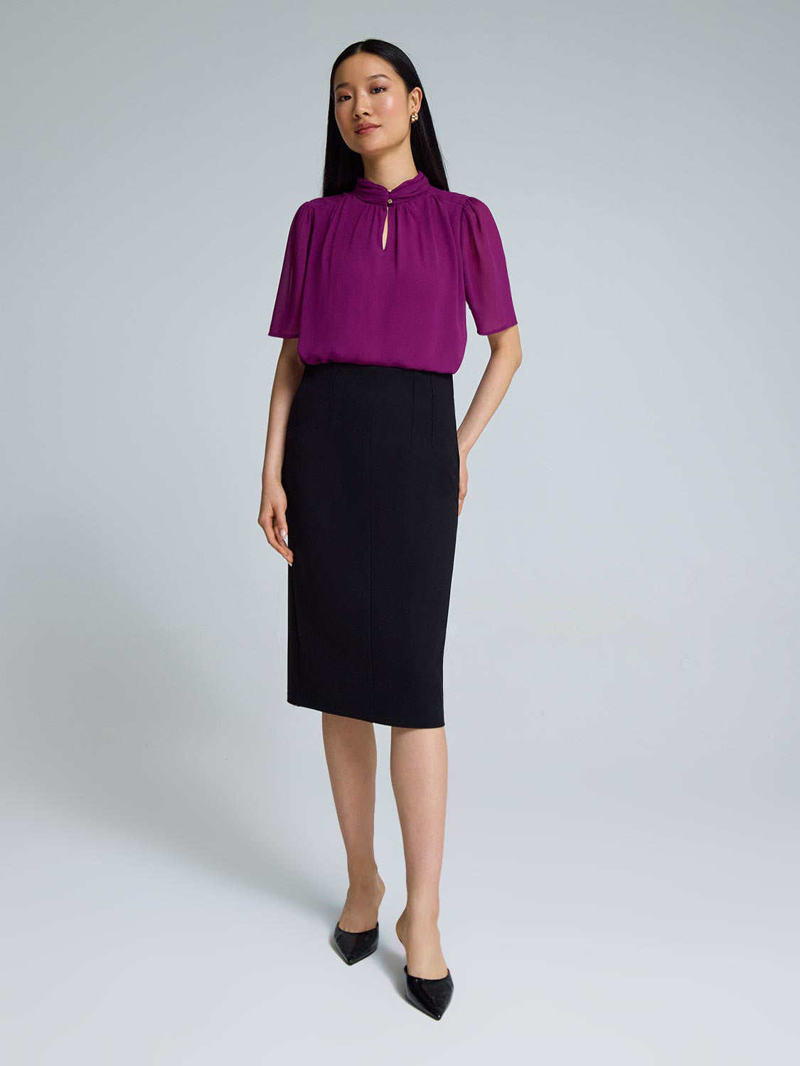 Pencil Skirt With Corset Waist