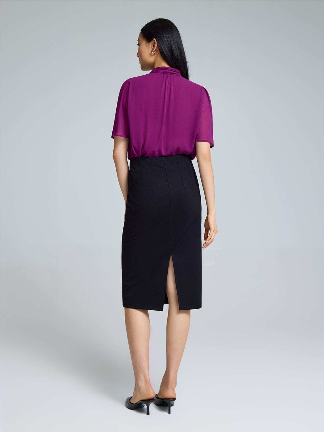 Pencil Skirt With Corset Waist
