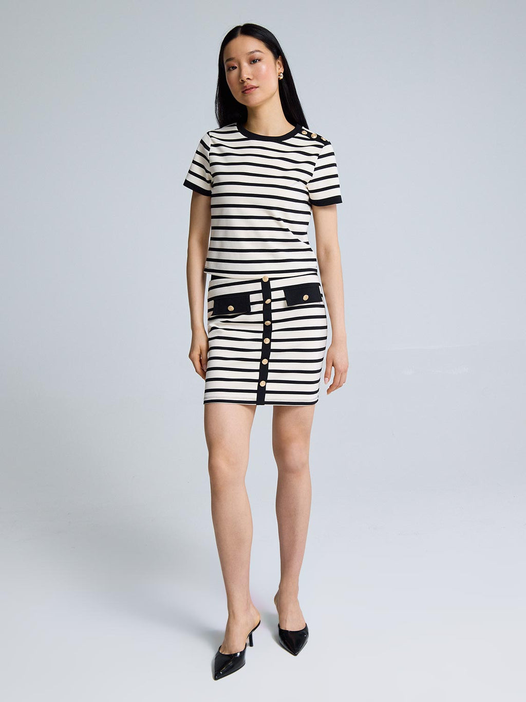 Striped Mini Skirt