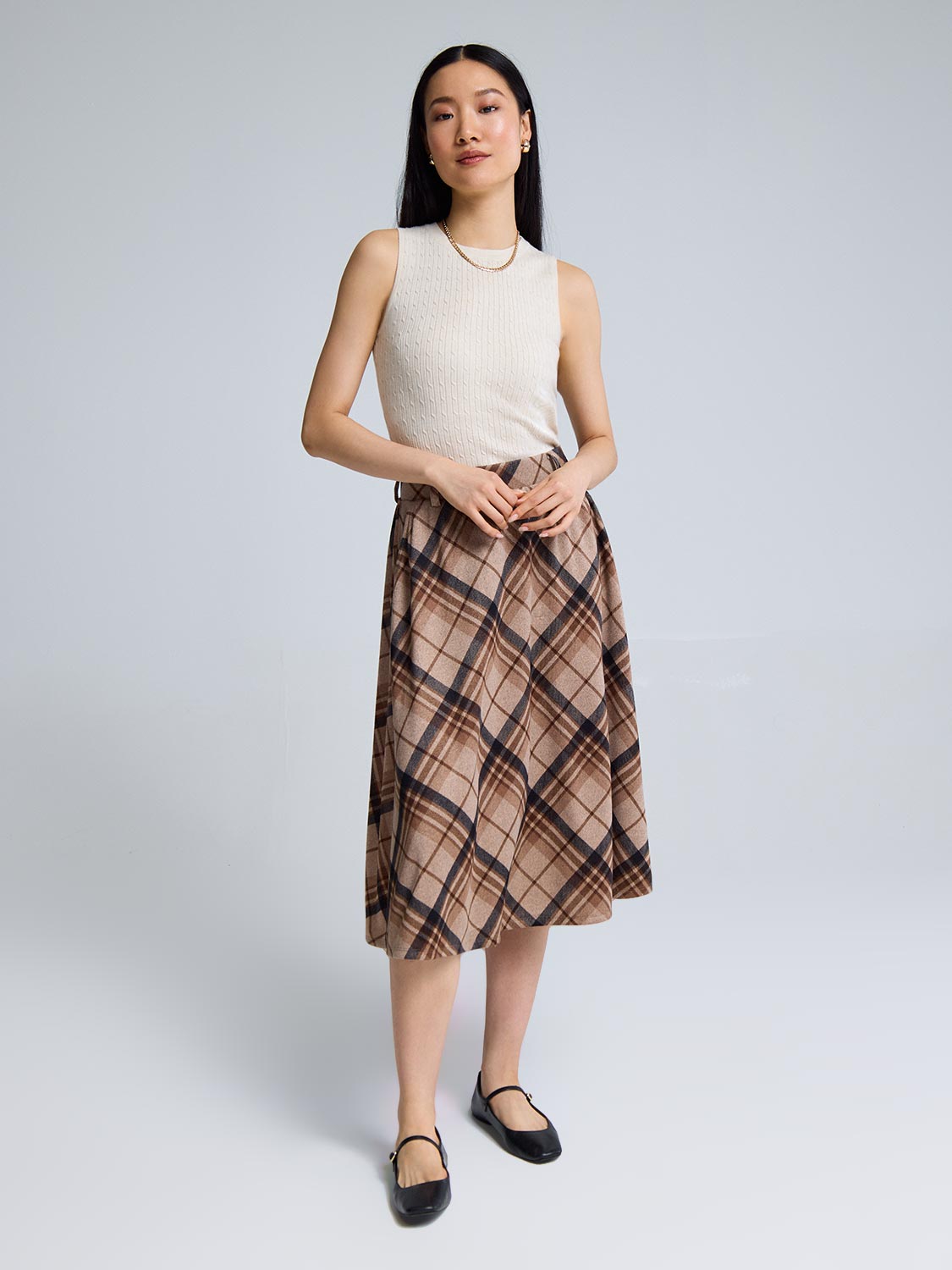 Plaid Circle Skirt
