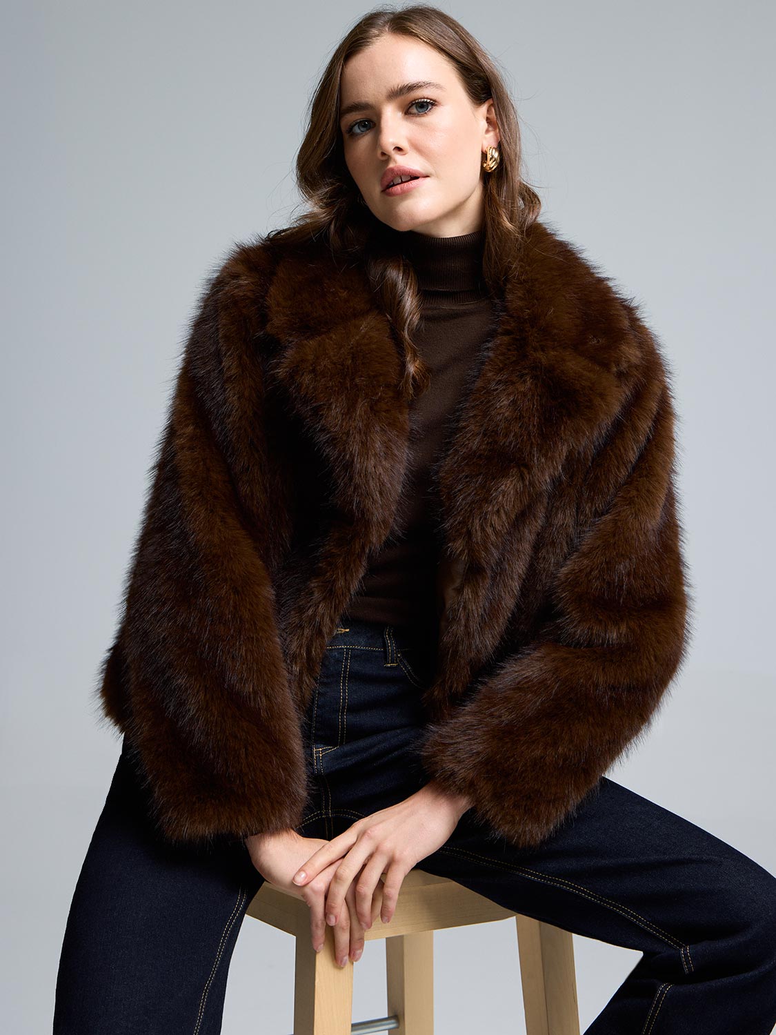 Short Faux Fur Jacket