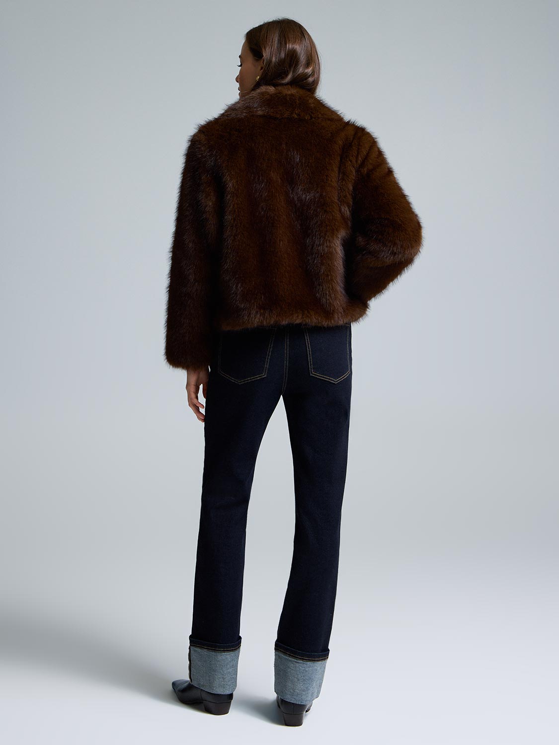 Short Faux Fur Jacket