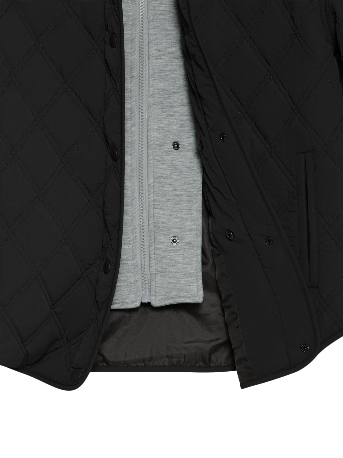 Hooded Quilted Jacket With Removable Hood