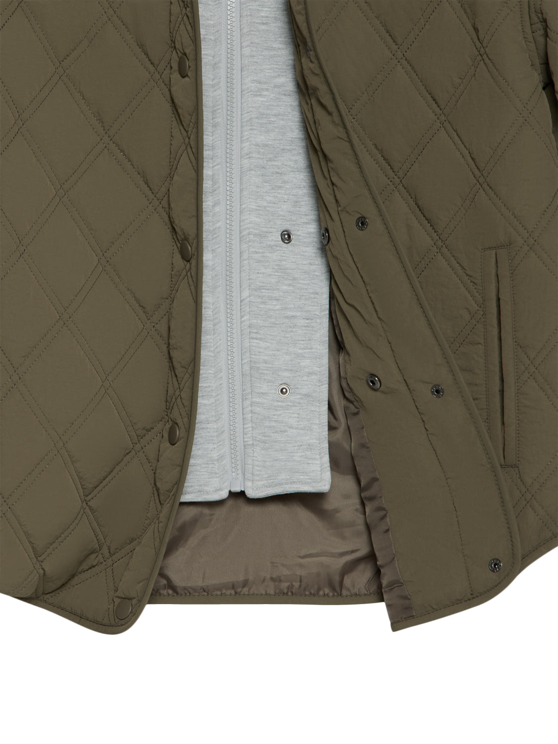 Hooded Quilted Jacket With Removable Hood