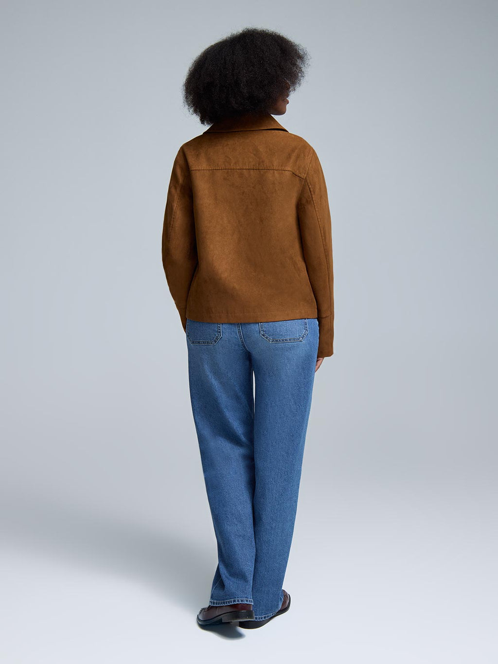 Faux Suede Jacket