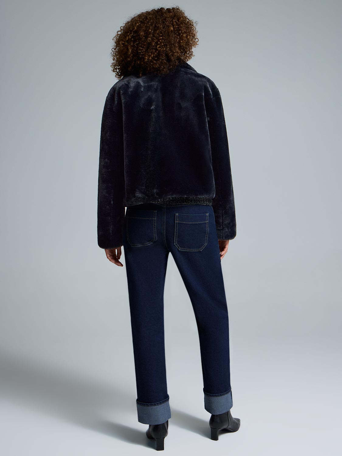 Short Faux Fur Jacket