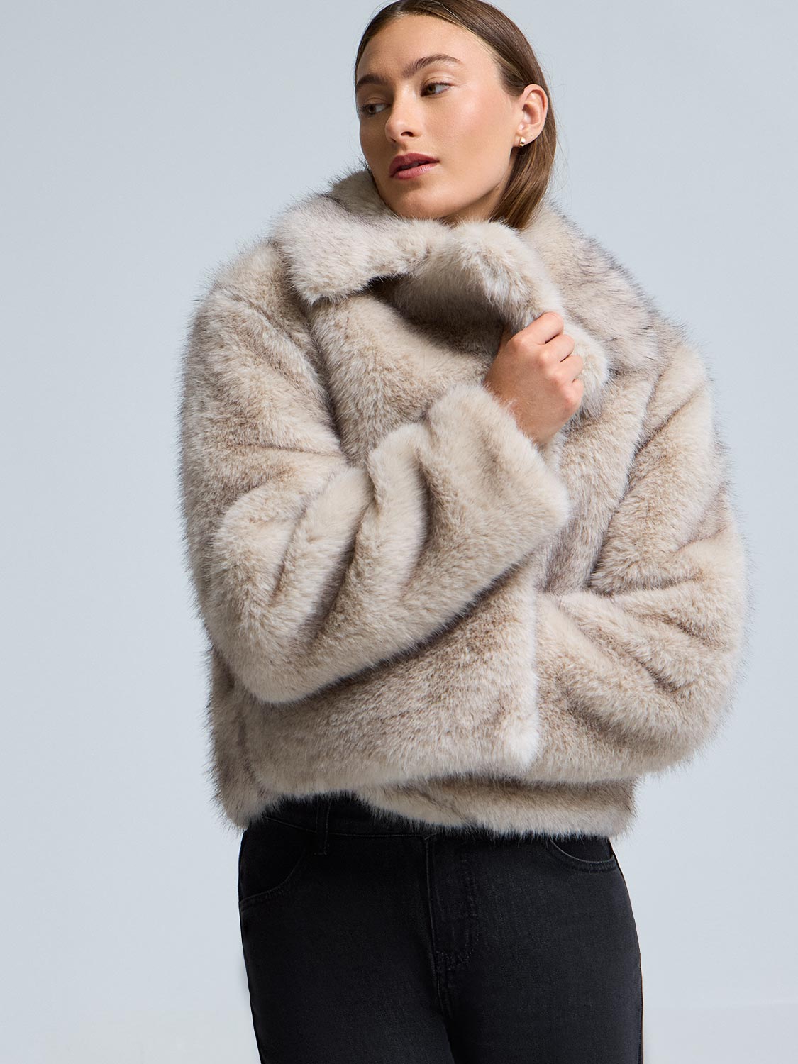 Short Faux Fur Jacket