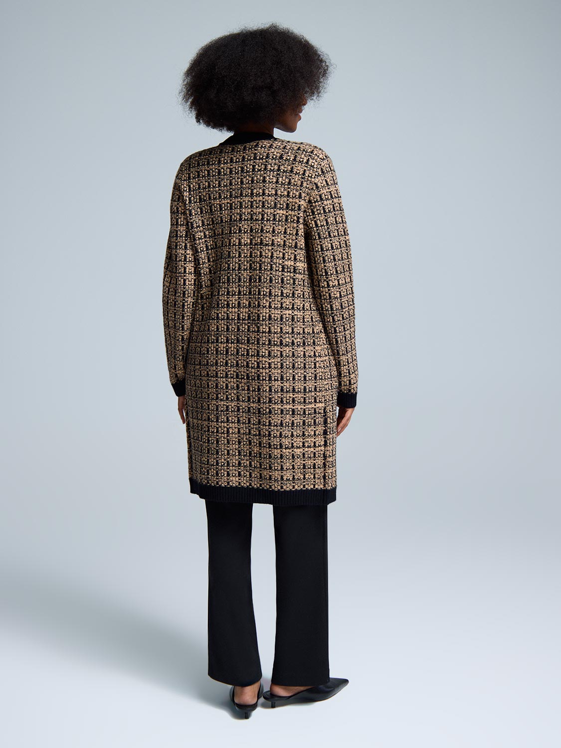 Metallic Tweed Duster