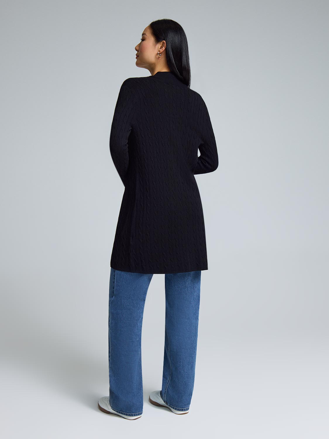 Mini Cable Long Cardigan