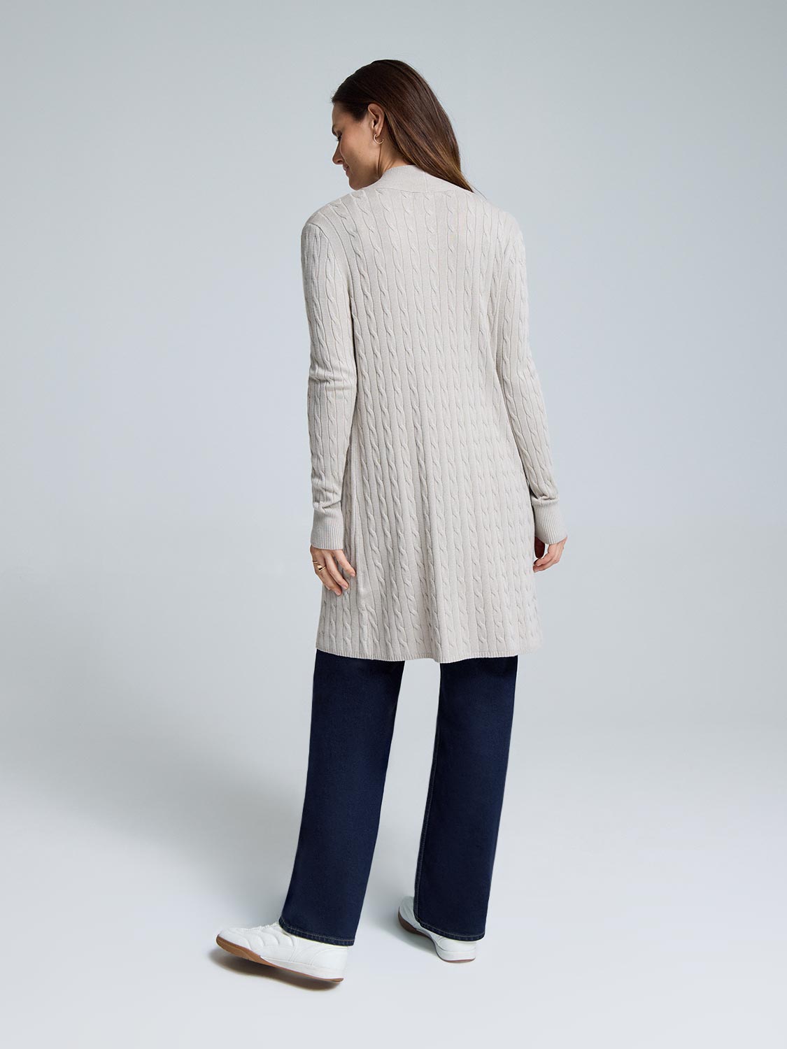 Mini Cable Long Cardigan