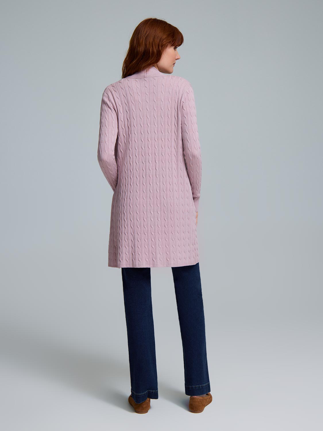 Mini Cable Long Cardigan