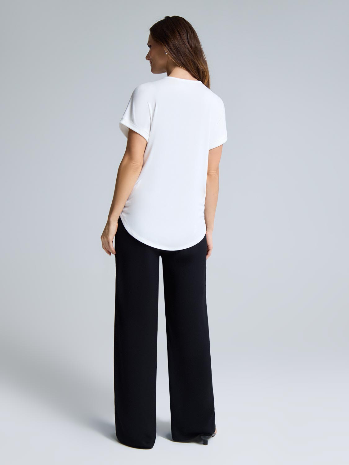 Cuffed Sleeve Lace Appliqu? Top