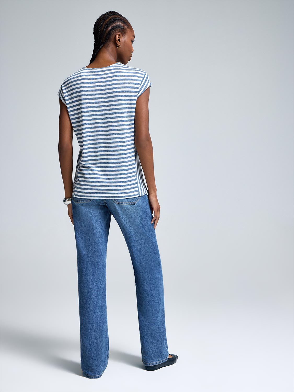 Striped Colour Block T-Shirt