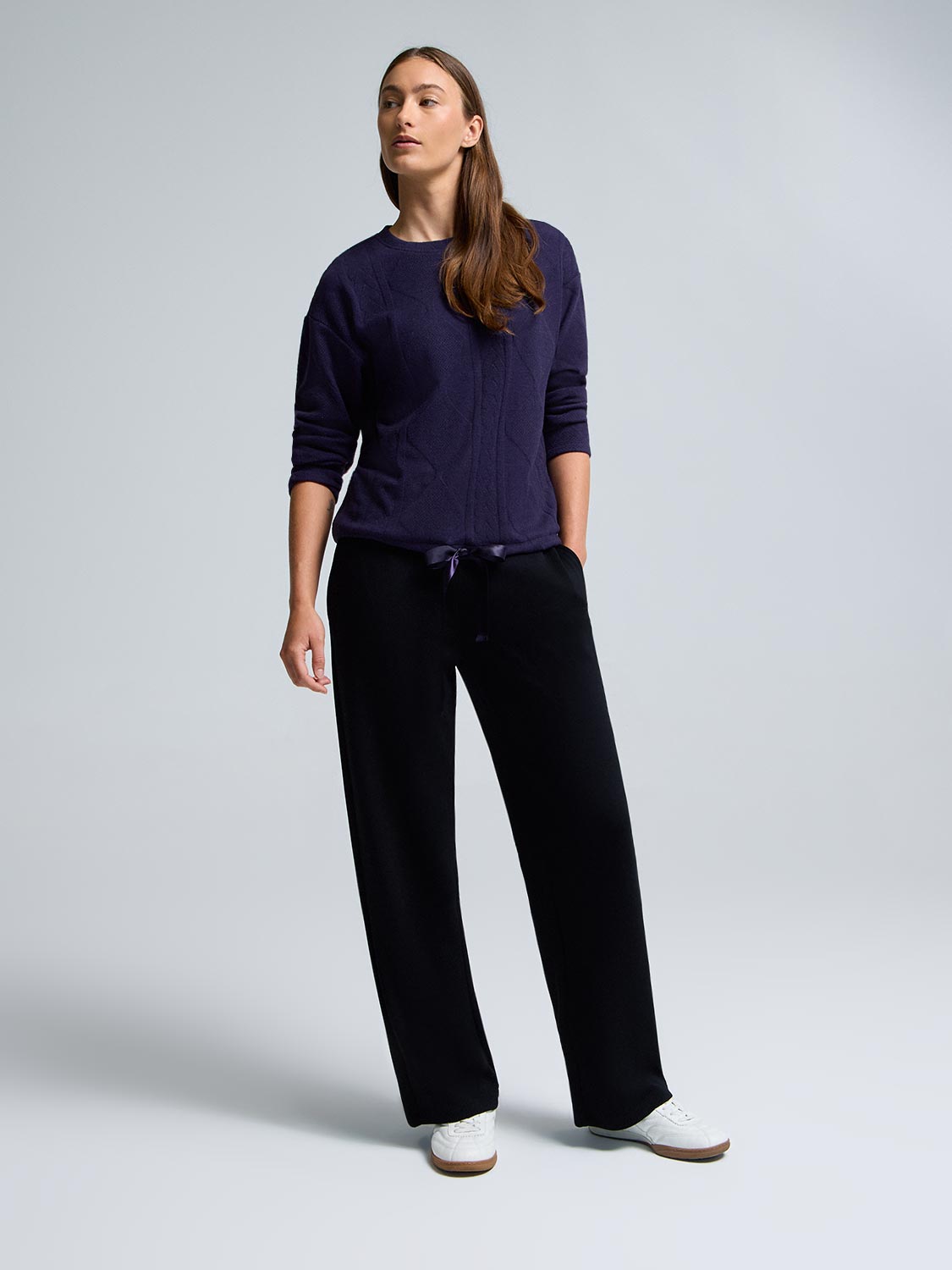 Cable Knit Jacquard Top