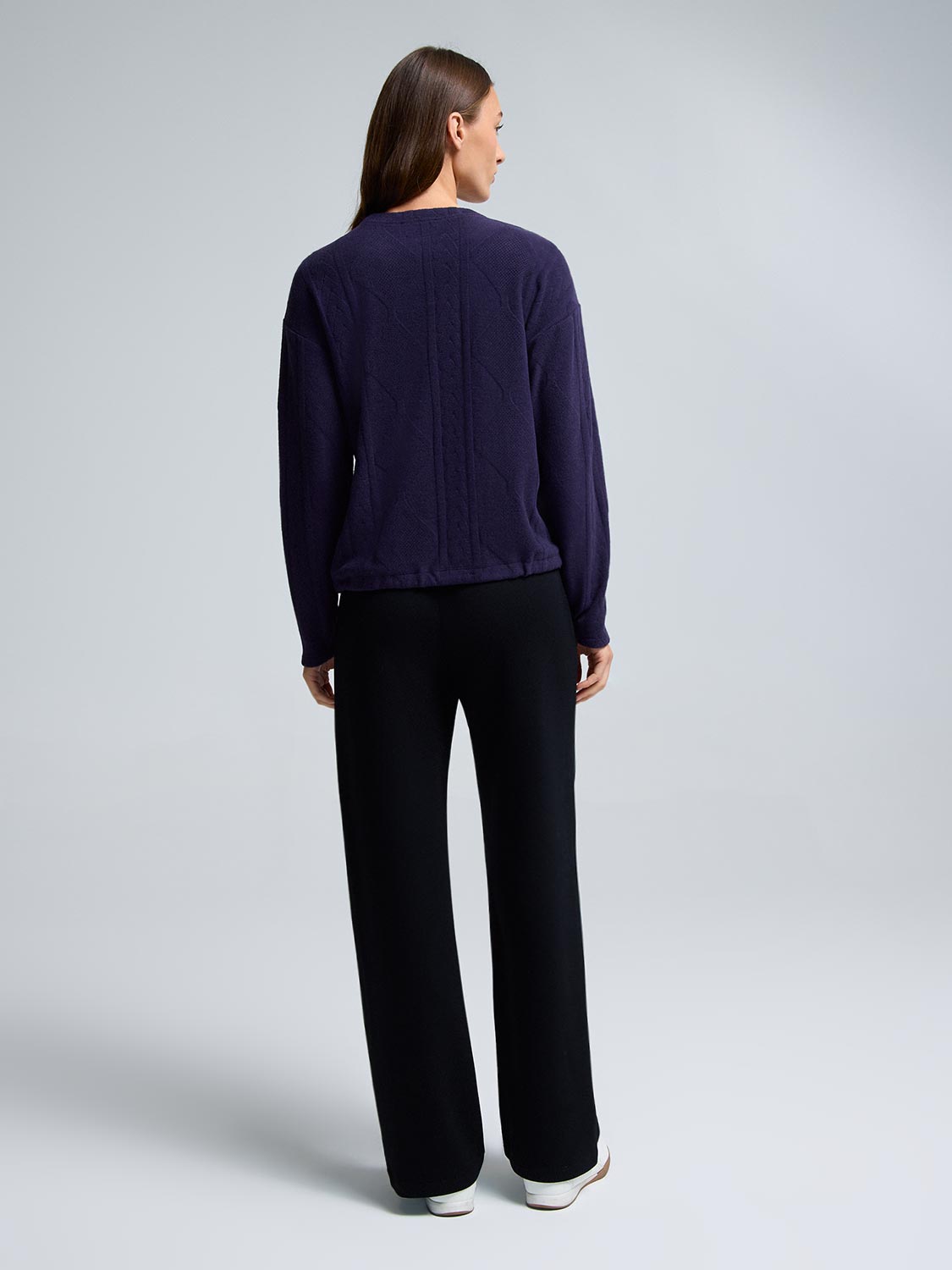 Cable Knit Jacquard Top