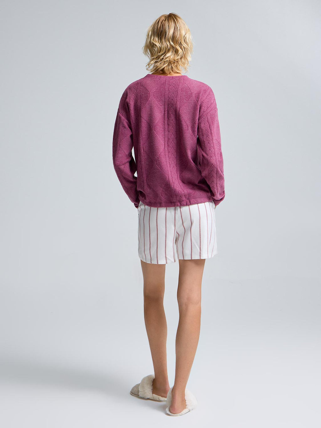 Cable Knit Jacquard Top