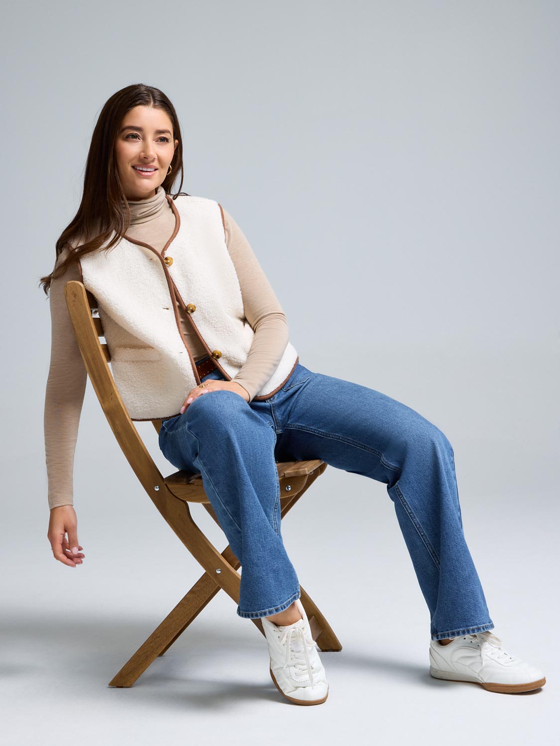 Sleeveless Sherpa Vest