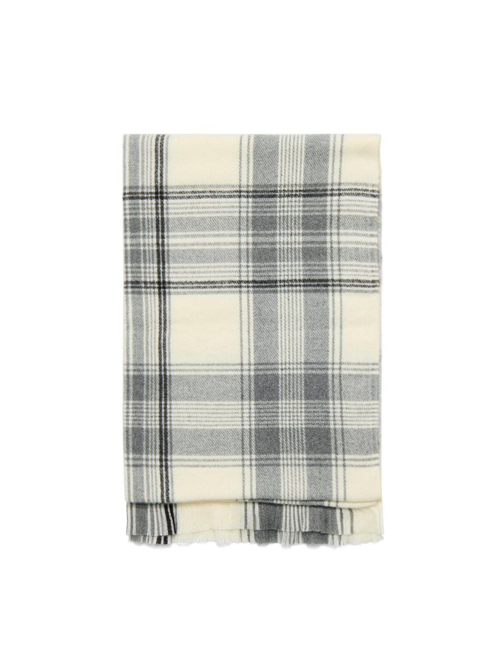 Soft Brushed Plaid Scarf